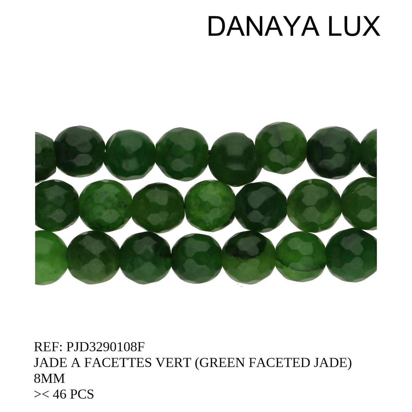 JADE VERDE FACETADO 8MM