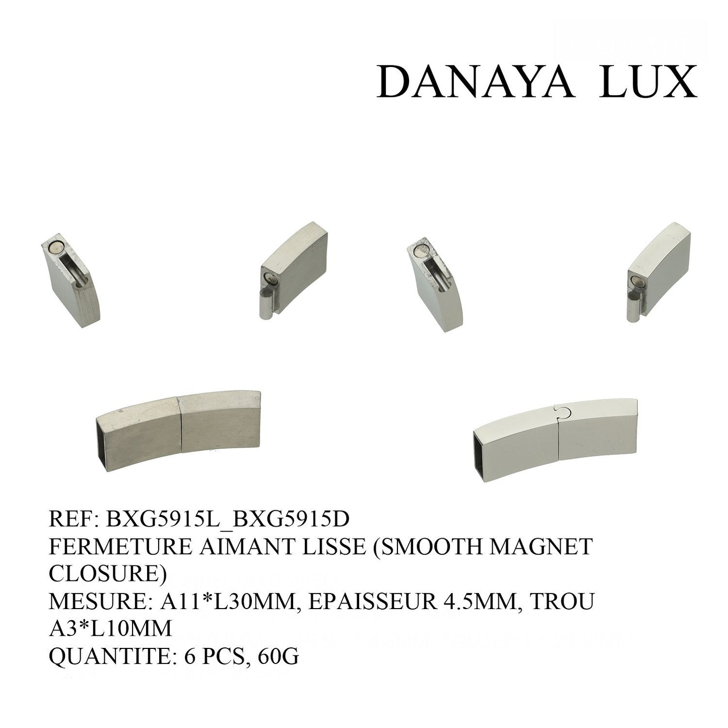 FERMETURE AIMANT LISSE A11*L30MM