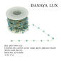 CHAÎNE EN LAITON AVEC JADE, BLEU A2*L4MM