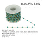 CADENA EN LAITON CON JADE, AZUL A2*L4MM