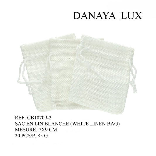 SAC EN LIN BLANC 7X9