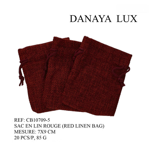 SAC EN LIN ROUGE 7X9