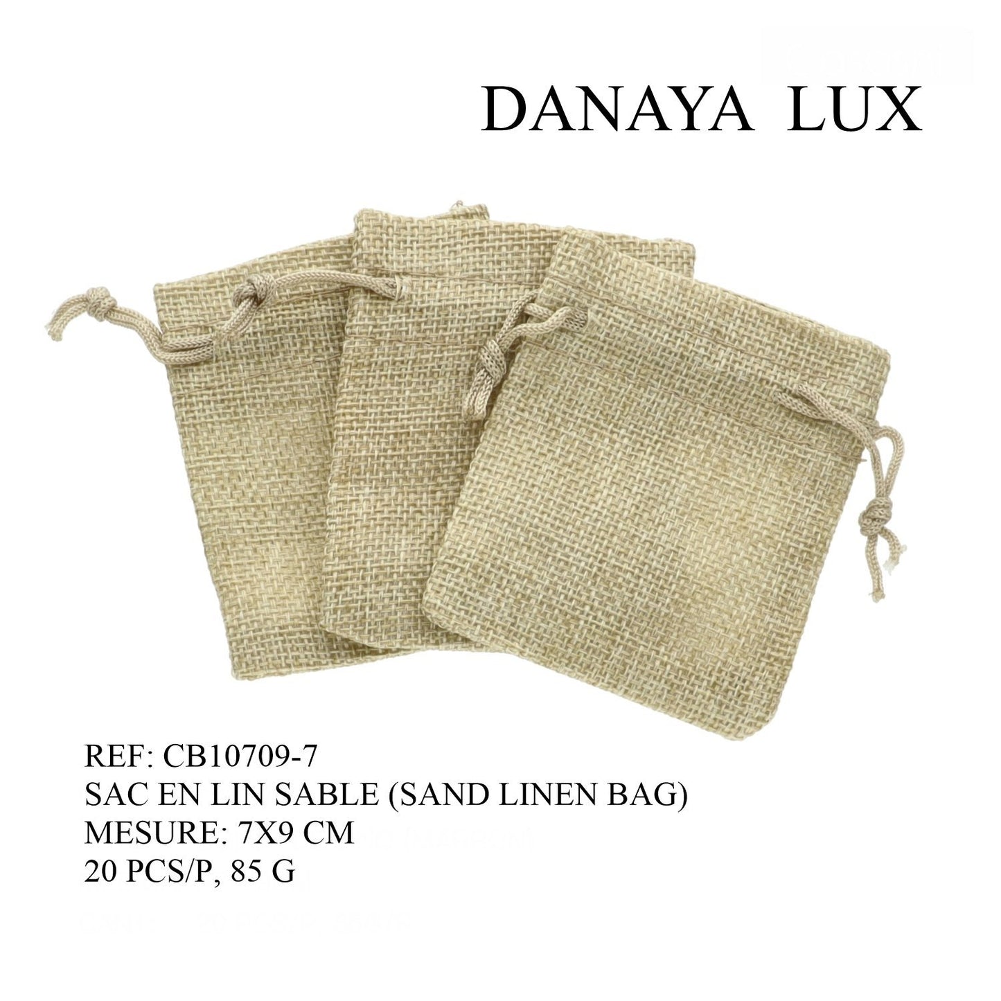 SAC EN LIN SABLE 7X9