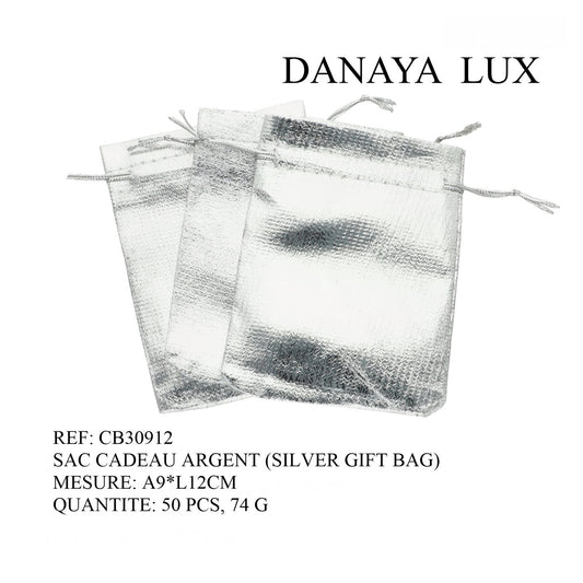 SAC CADEAU ARGENT 9*12