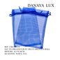 SAC EN ORGANZA BLEU 11*16
