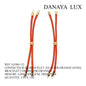 CONNECTEUR DE BRACELET EN ACIER ORANGE, LONG 12CM, QUANTITE.: 5U