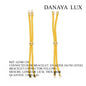 CONNECTEUR DE BRACELET EN ACIER JAUNE, LONG 12CM, QUANTITE.: 5U