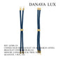 CONNECTEUR DE BRACELET EN ACIER BLEU, LONG 12CM, QUANTITE.: 5U
