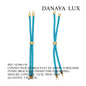 CONNECTEUR DE BRACELET EN ACIER TURQUOISE, LONG 12CM, QUANTITE.: 5U