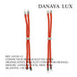CONNECTEUR DE BRACELET EN ACIER ORANGE, LONG 12CM, QUANTITE.: 5U