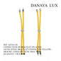 CONNECTEUR DE BRACELET EN ACIER JAUNE, LONG 12CM, QUANTITE.: 5U