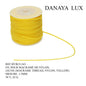 FIL POUR MACRAMÉ DE NYLON, JAUNE 1.5MM