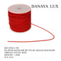 FIL POUR MACRAME DE NYLON,  ROUGE 1.5MM