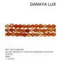 AGATE ORANGE A FACETTES 4MM