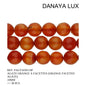 AGATE ORANGE A FACETTES 10MM