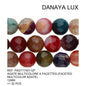 AGATE MULTICOLORE A FACETTES 12MM
