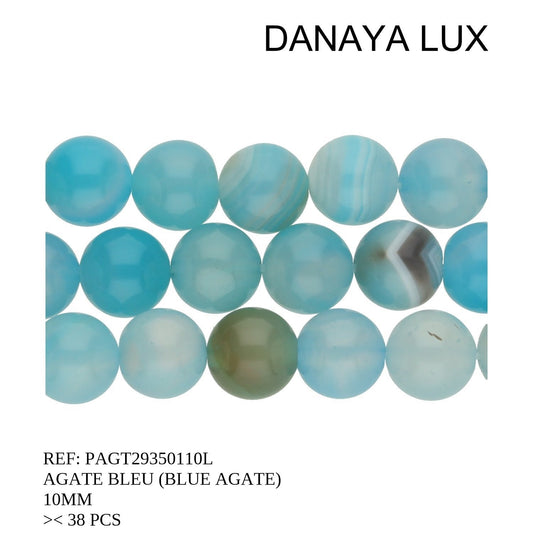 AGATE BLEUE 10MM