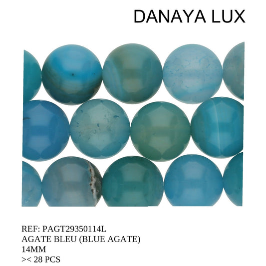 AGATE BLEUE 12MM