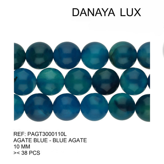 AGATE BLEUE 10MM