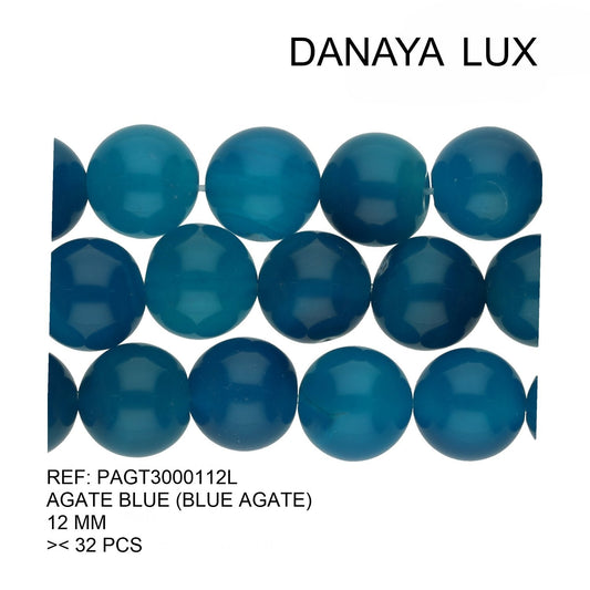 AGATE BLEUE 12MM