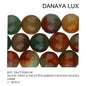 AGATE VERT A FACETTES 14MM
