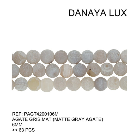 AGATE GRISE MATTE 6MM