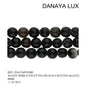 AGATE NOIR A FACETTES 8MM