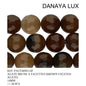AGATE BRUNE A FACETTES 14MM