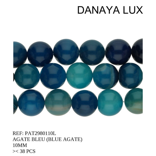 AGATE BLEUE 10MM