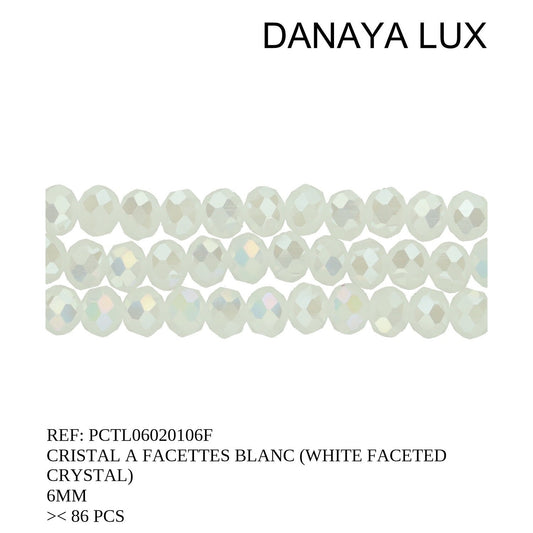 CRISTAL A FACETA BLANCO 6MM