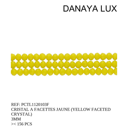 CRISTAL A FACETADAS AMARILLO 3MM