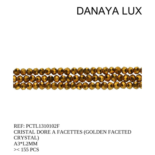 CRISTAL FACETADO DORADO A3*L2MM