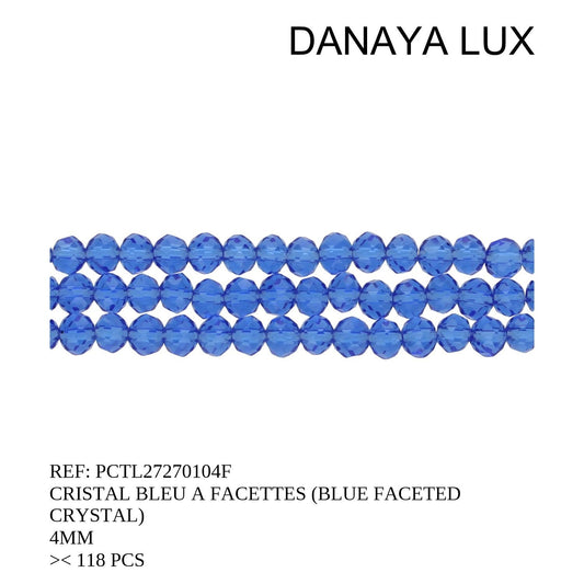 CRISTAL À FACETTES BLEU 4MM
