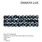 CRISTAL A FACETTES BLEU 6MM