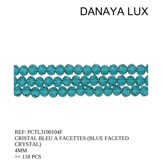 CRISTAL À FACETTES BLEU 4MM