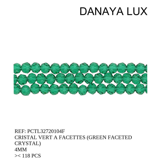 CRISTAL FACETADO VERDE 4MM