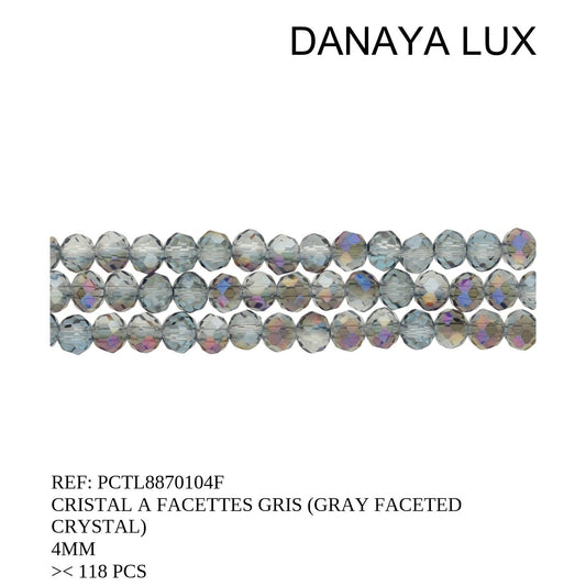 CRISTAL FACETADO GRIS 4MM