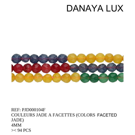 COULEURS JADE A FACETTES 4MM