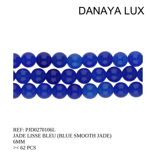 JADE BLEU LISSE 6MM