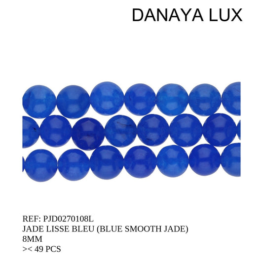 JADE BLEU LISSE 8MM