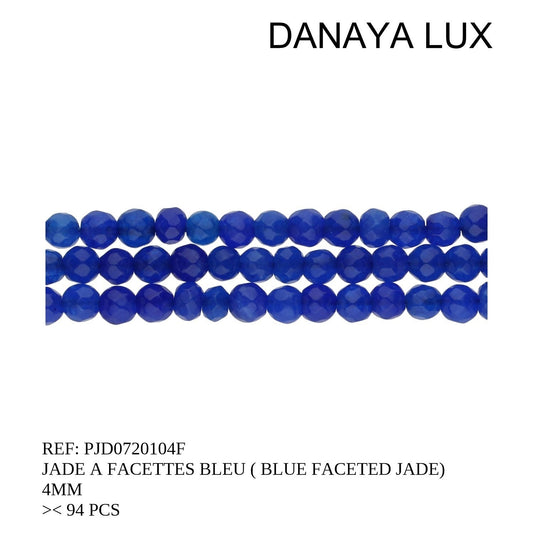 JADE À FACETTES BLEU 4MM