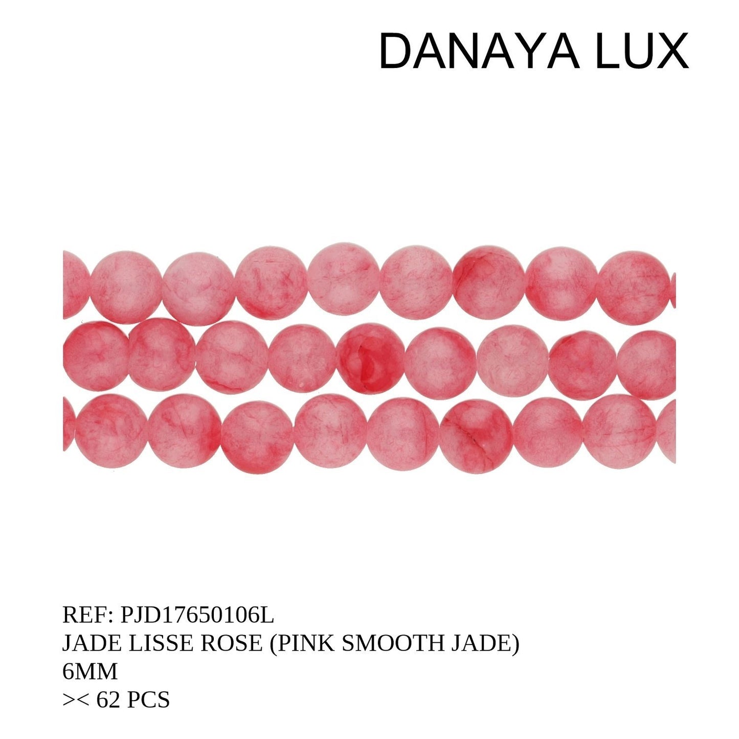 JADE LISO ROSA 6MM