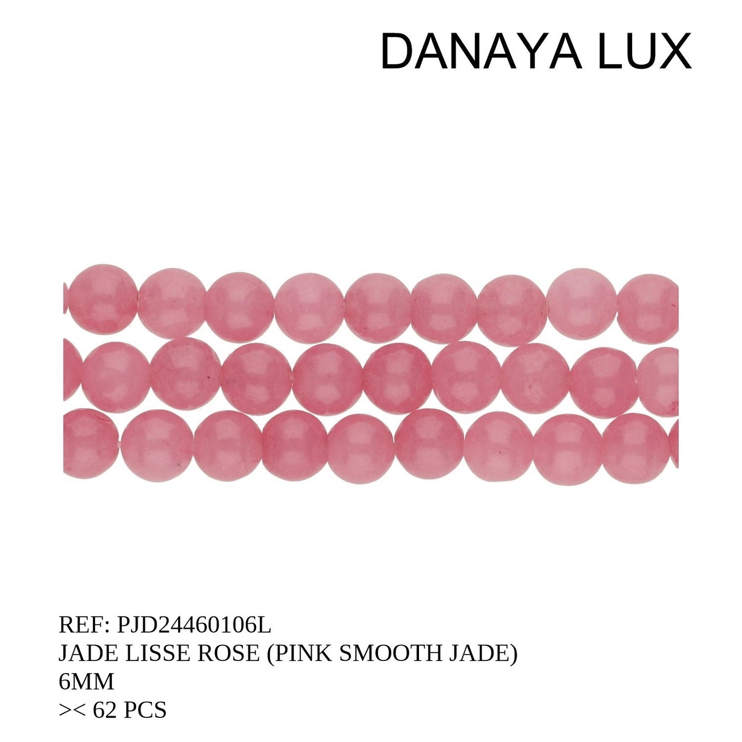 JADE LISO ROSA 6MM