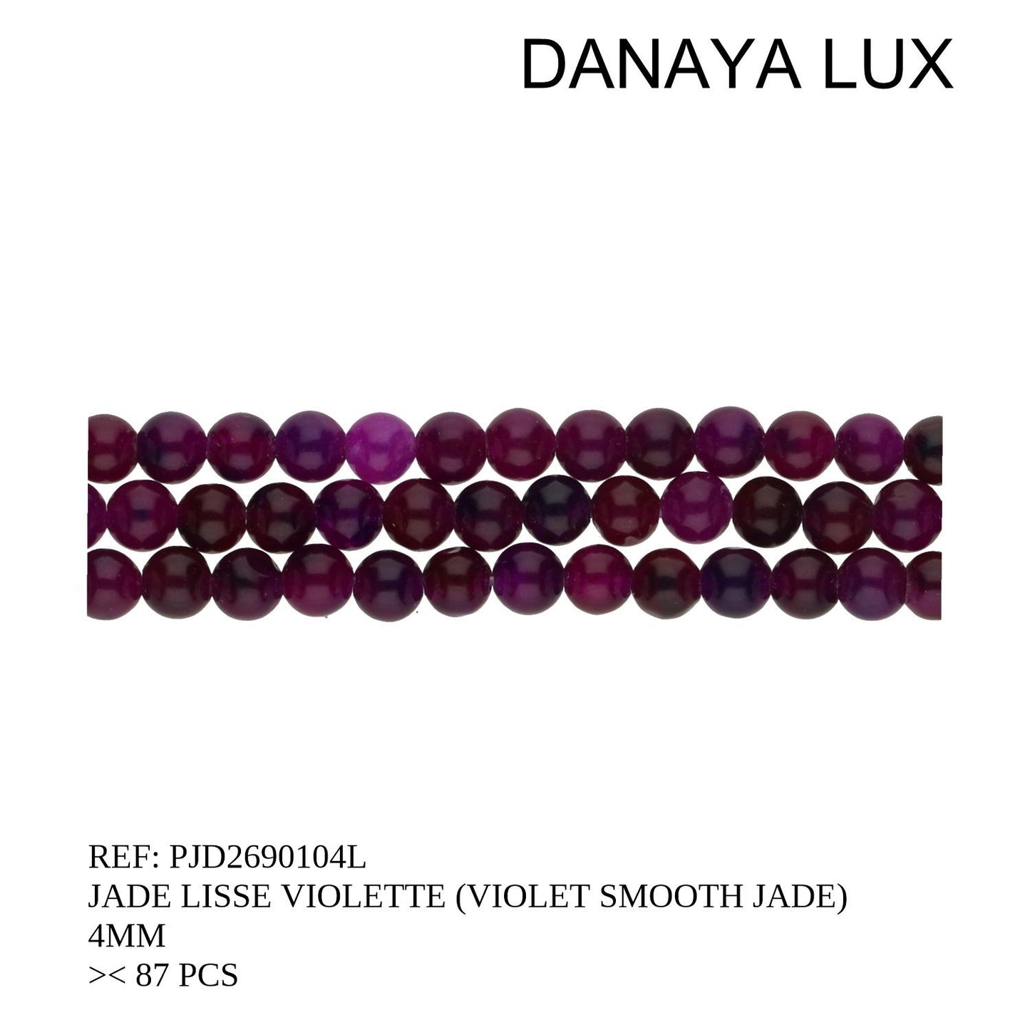 JADE LISO VIOLETA 4MM