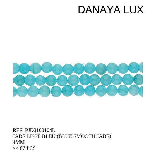 JADE BLEU LISSE 4MM