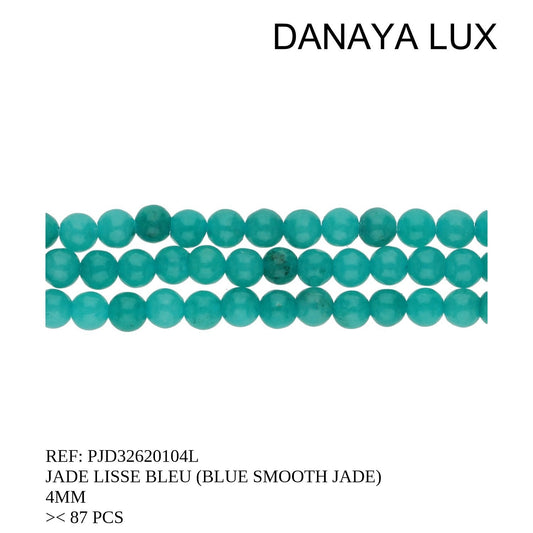 JADE BLEU LISSE 4MM