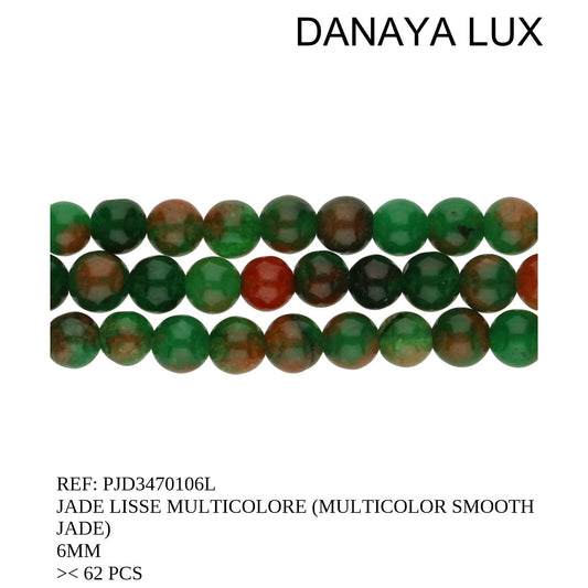 JADE LISO MULTICOLOR 6MM
