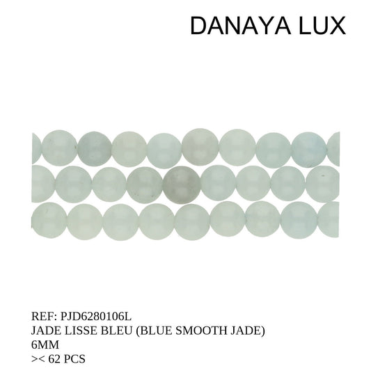 JADE BLEU LISSE 6MM