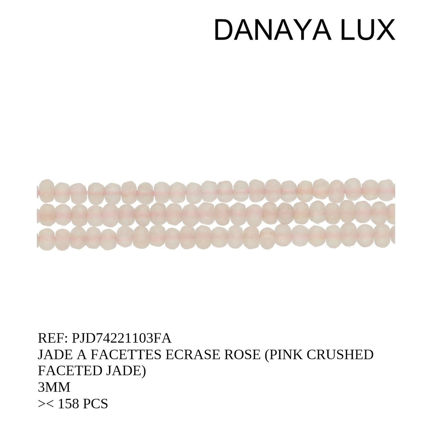 JADE FACETADO TRITURADO ROSA 3MM
