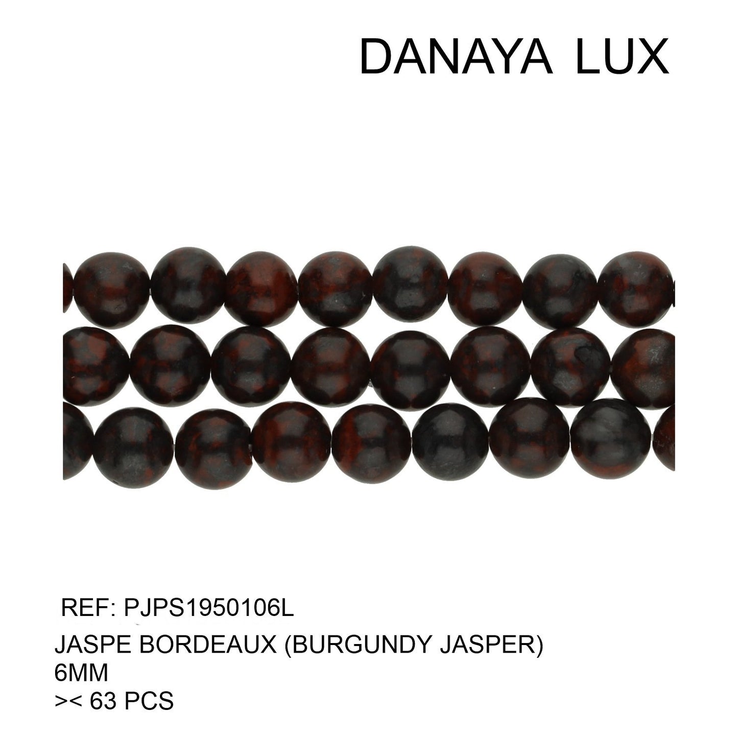 JASPE BORDEAUX 6MM